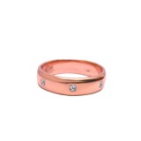 แหวนพิงค์โกลด์ แหวนคู่ แหวนเพชร แหวนแต่งงาน แหวนหมั้น - R3122DPG